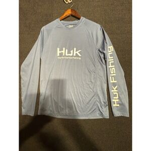 Huk Performance Fishing Men's Long Sleeve Shirt, Medium, Excellent Condition